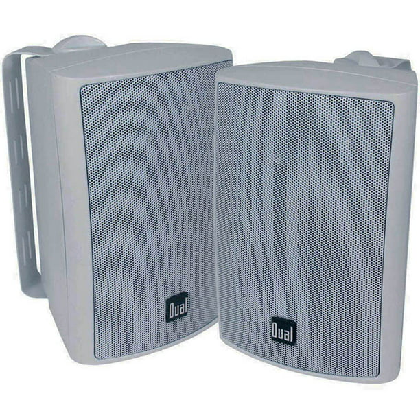 Dual LU43PW 100 Watt 3-way Indoor/Outdoor Speakers in White Pa... Free Shipping